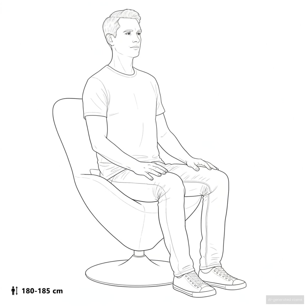 Eivormige Stoel Fluweel