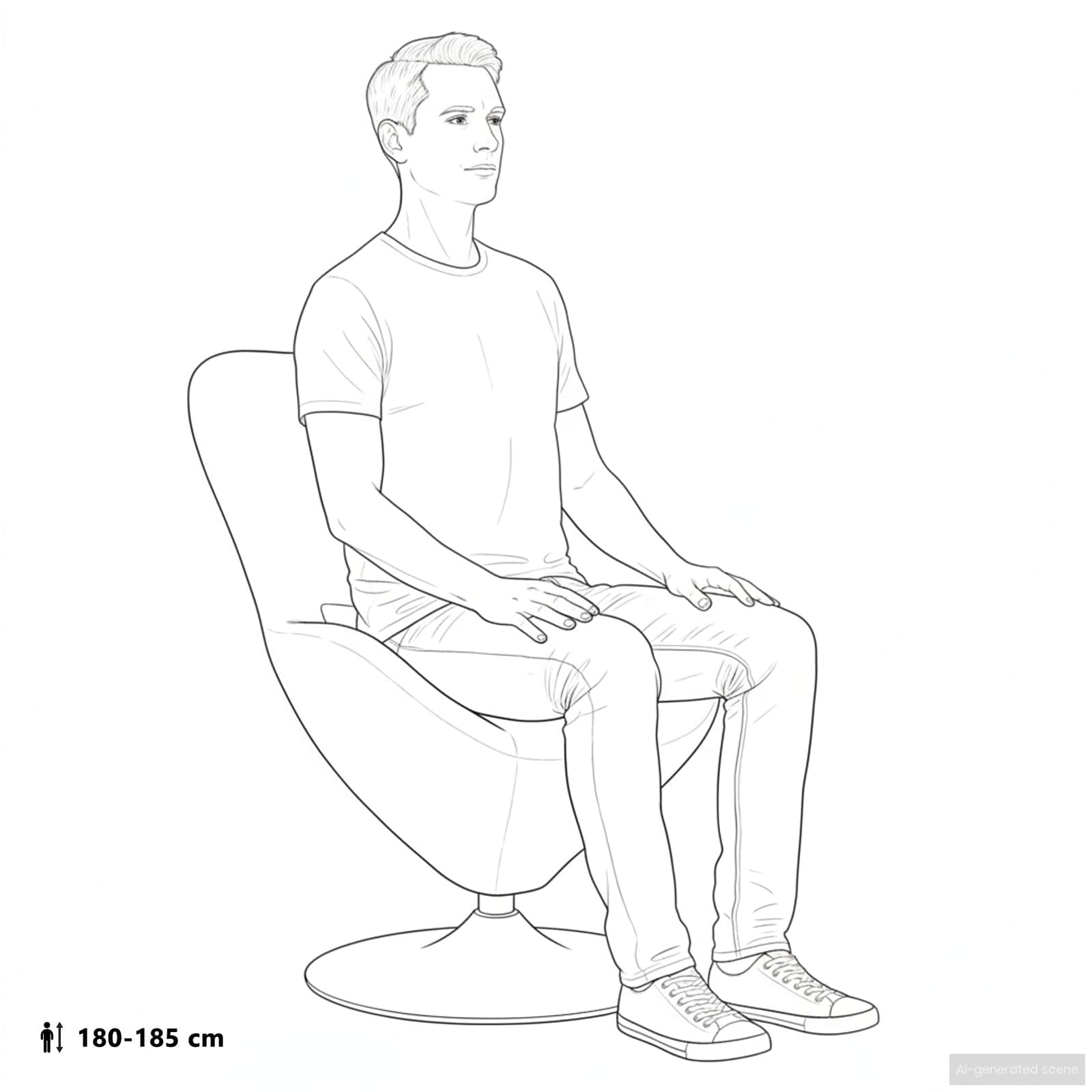 Eivormige Stoel Fluweel