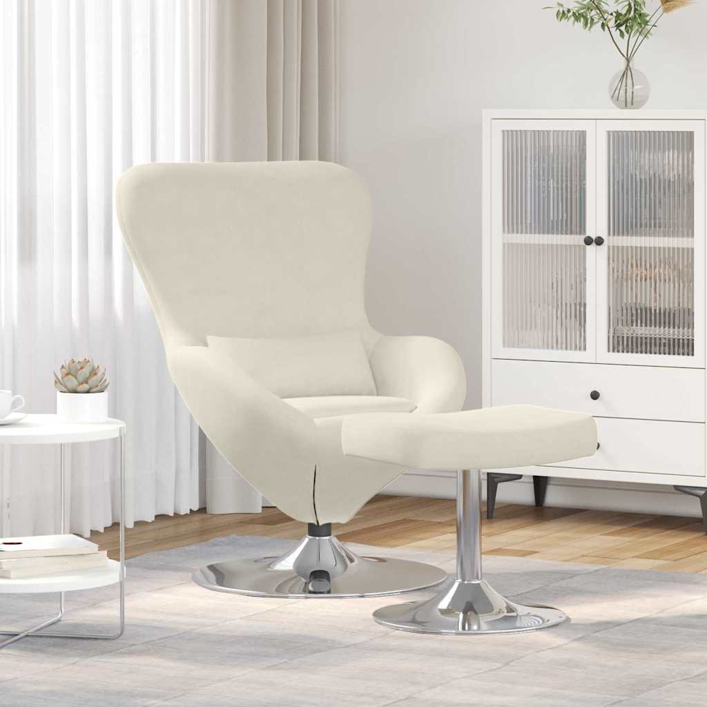 Eivormige Stoel Fluweel