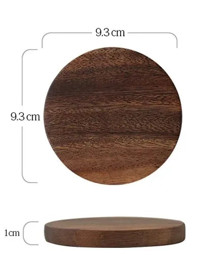 1Pc Wood Coaster Square, Round Coasters