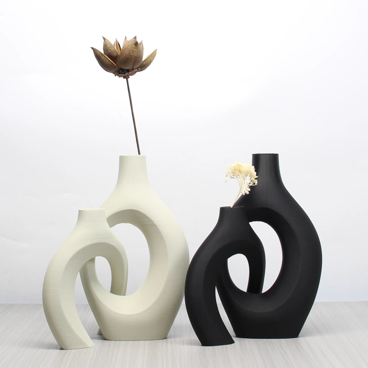 A Set of Bohemian Style Art Vases, Home Decoration Vases