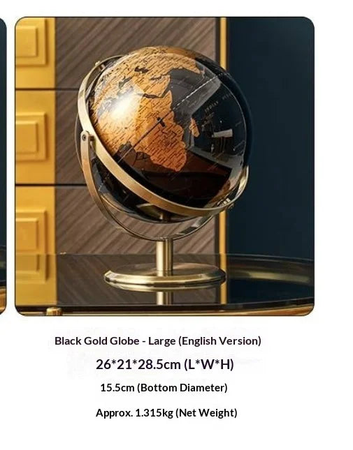 Modern Luxury High-End Globe Decoration